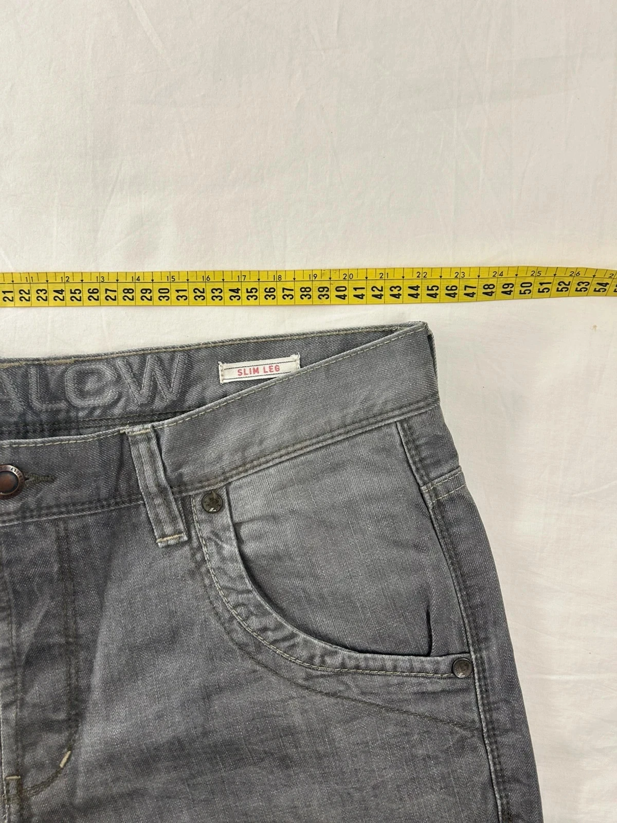 Calça jeans cinza reta Angelo Litrico w38 l34 – photo 8